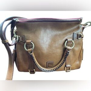Dooney and Burke Women’s Leather Crossbody Bag in Brown